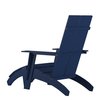 Flash Furniture Modern Navy Wide Slat Adirondack Chair & Ottoman JJ-C14509-14309-NV-GG